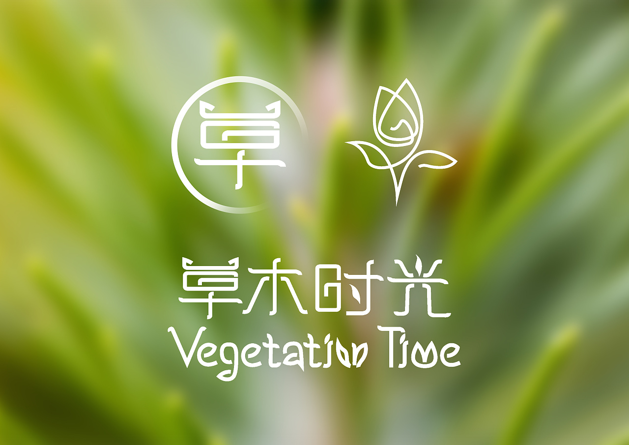 草木时光logo 提案1