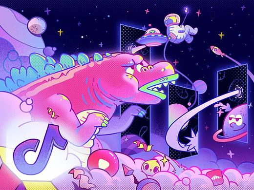 字节跳动logo创意延展大赛参赛作品/星际追逐