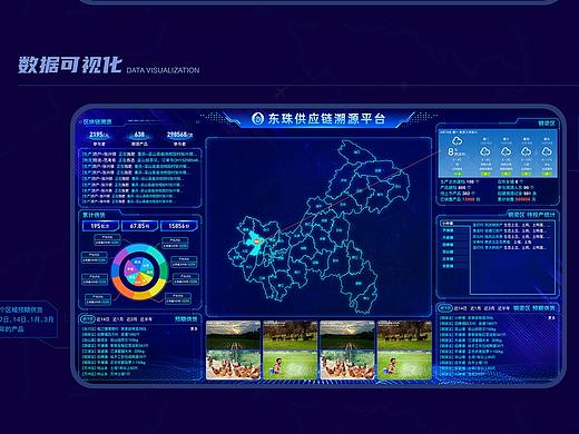 东珠公社数据可视化界面