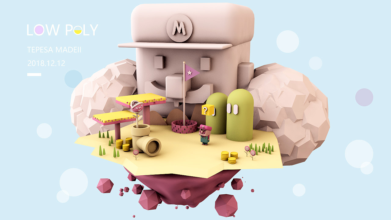 C4D 天空马里奥（图ZMTQ3MTU1OTc2） - 其他UI - 站酷设计师奈斯源原创素材 - 站酷ZCOOL