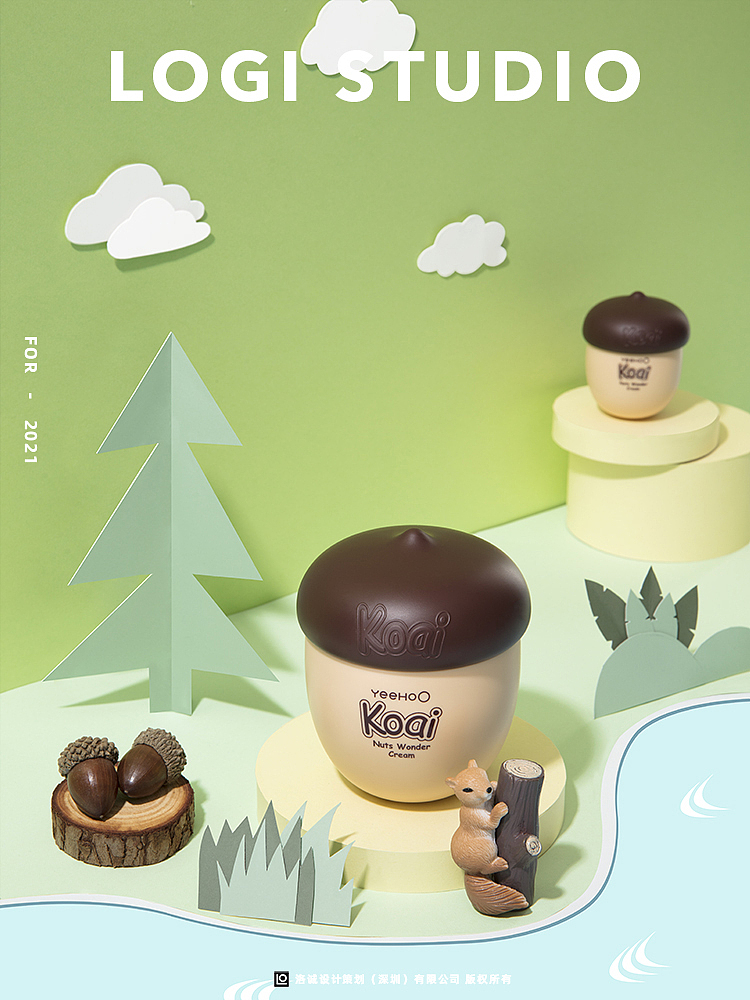 商业摄影 | Koai儿童面霜 X LOGI海报创意拍摄