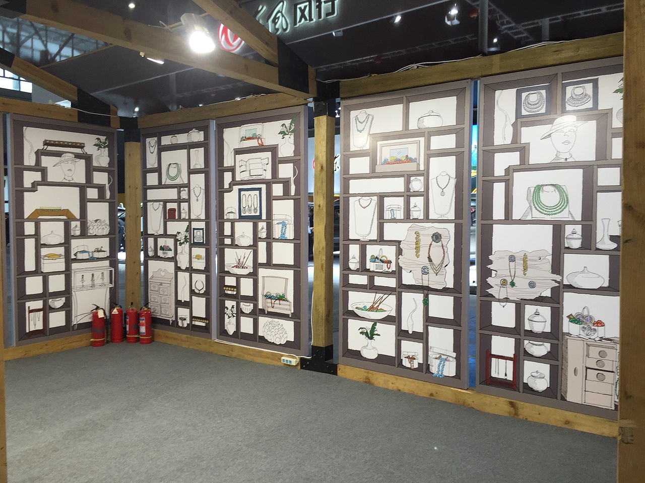 它石珠宝车展物料制作