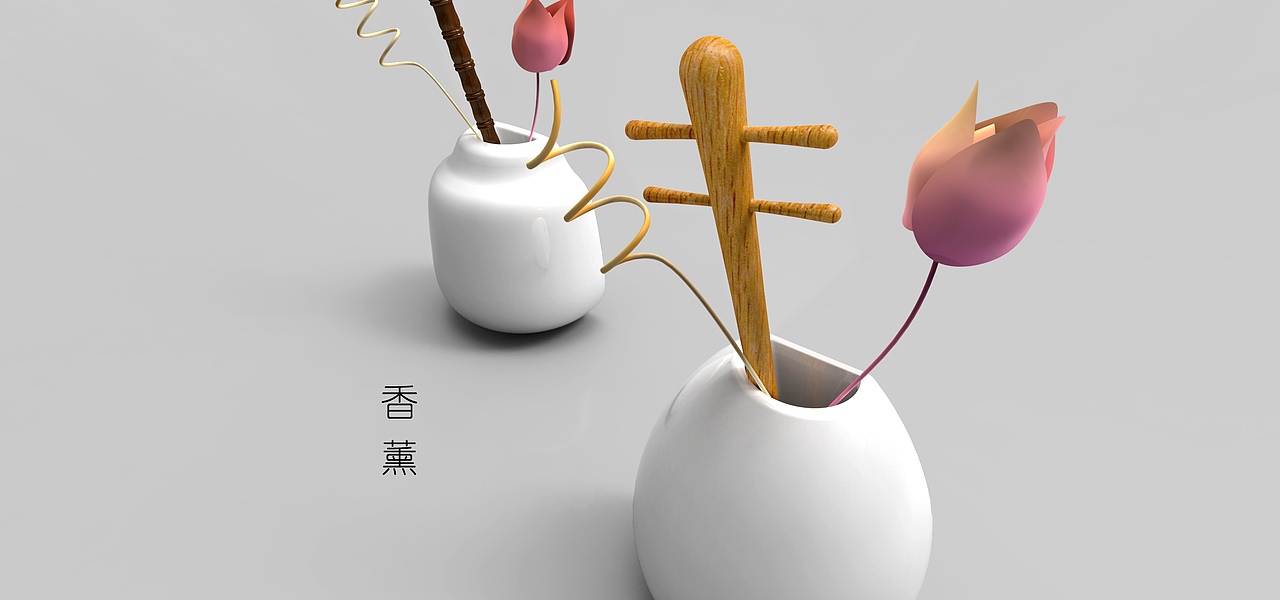 香薰瓶 新中式（图ZNTI4MTIwMjA=） - 生活用品 - 站酷设计师LEON5566原创素材 - 站酷ZCOOL