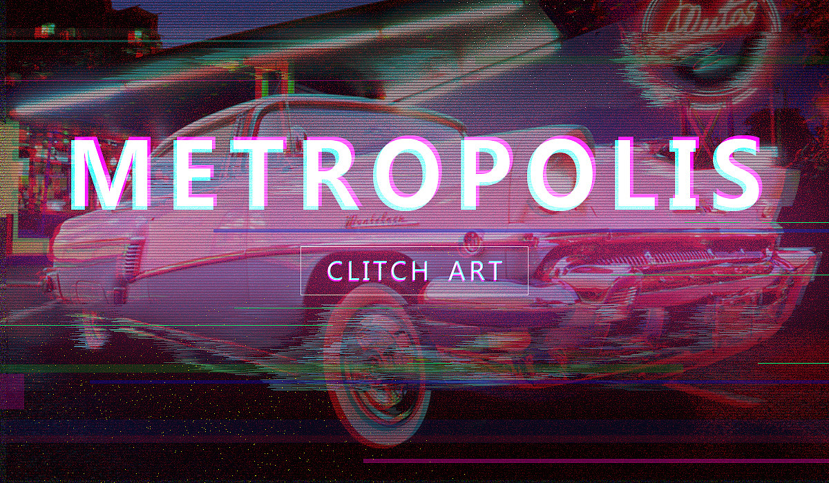 glitch 信号故障效果