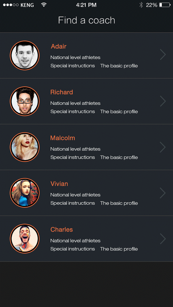 跑者私教AE（图ZMjk5MDYzODA=） - APP界面 - 站酷设计师Sabrina_ZRY原创素材 - 站酷ZCOOL