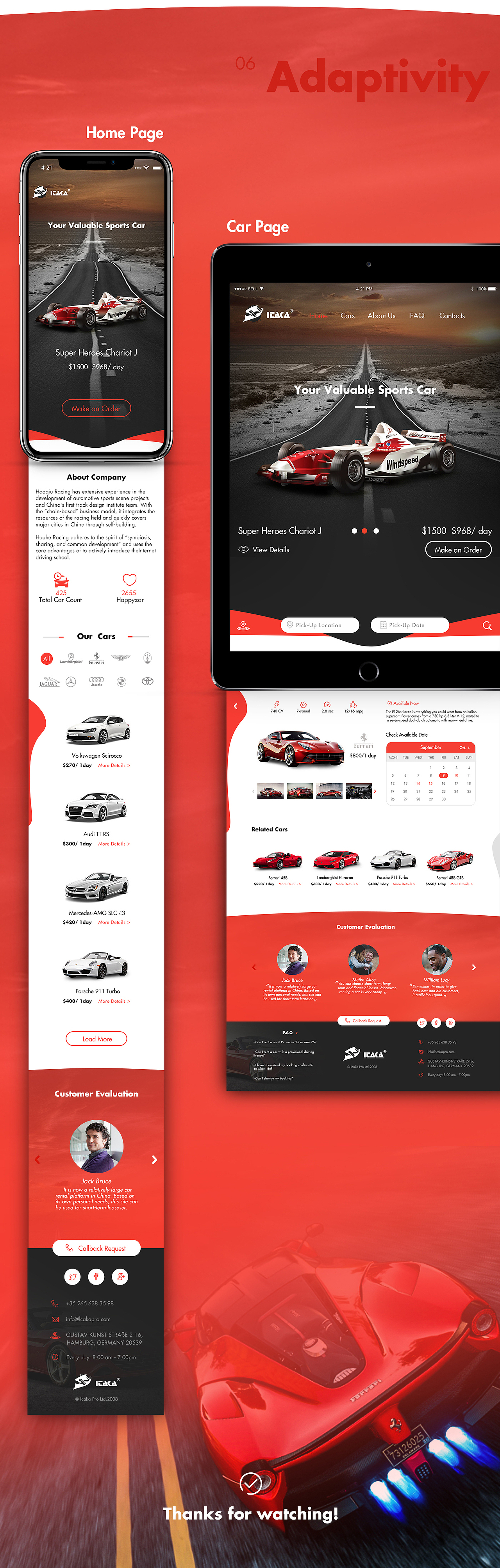 ICAKA-Car Dealer's Website（图ZMTE2NzU3Mzg4） - 企业官网 - 站酷设计师小恐龙视觉传媒原创素材 - 站酷ZCOOL