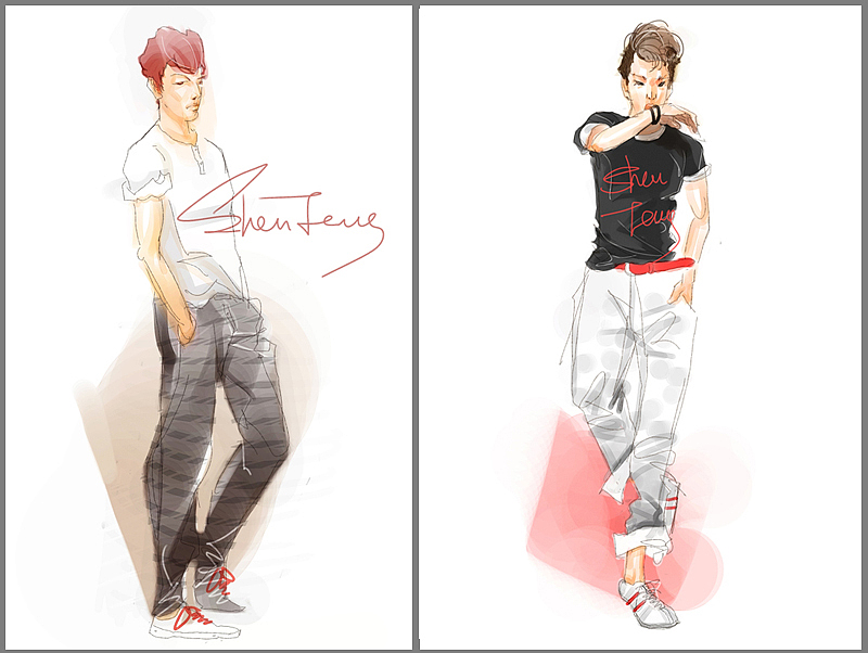 时尚男孩（我是型男）（图ZMzM0ODM0OA==） - 概念设定 - 站酷设计师小鱼爱折腾原创素材 - 站酷ZCOOL