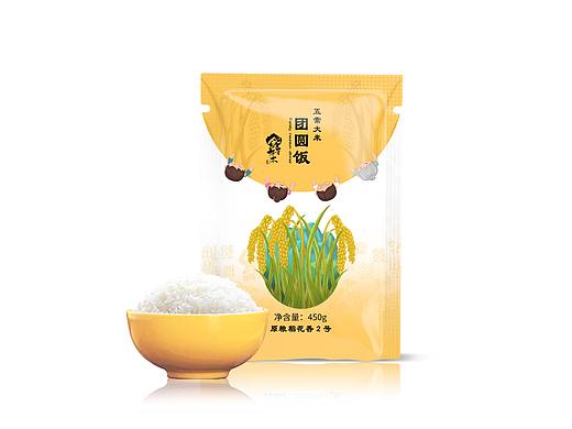 團(tuán)圓飯稻花香迷你裝（個(gè)人主頁-ZNDQ5NDA2NDQ=） - 包裝 - 站酷設(shè)計(jì)師加油吧轉(zhuǎn)運(yùn)珠原創(chuàng)素材 - 站酷ZCOOL