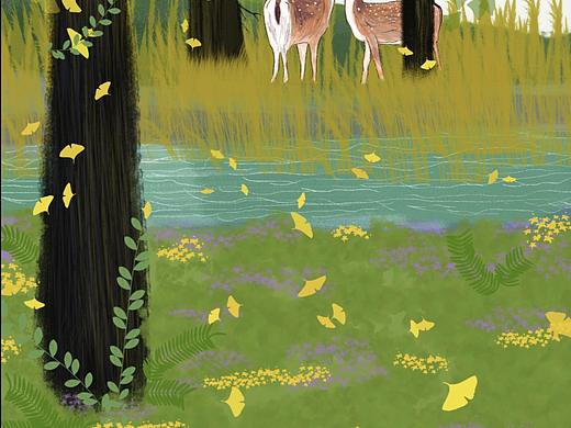 林深見鹿（個人主頁-ZNTU5NDY2NDA=） - 商業(yè)插畫 - 站酷設(shè)計師河豚不胖插畫師原創(chuàng)素材 - 站酷ZCOOL