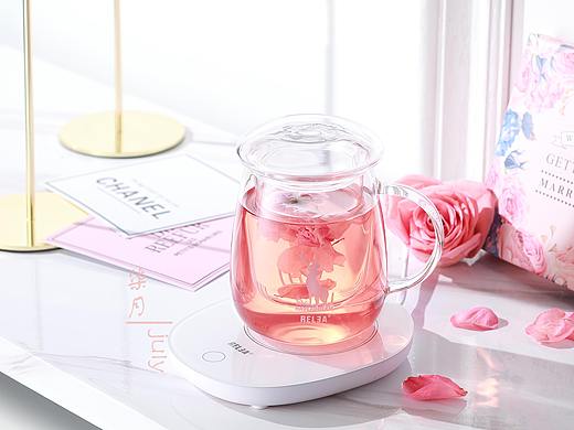 玻璃花茶杯