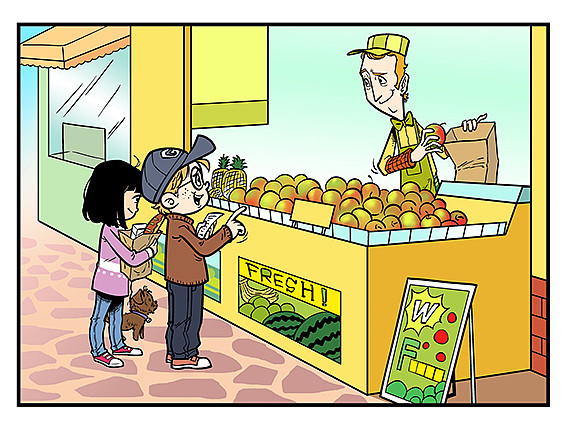 少儿英语教材插画