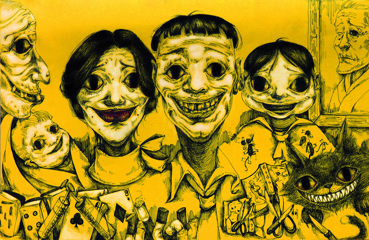 原生家庭|插画|创作习作|北丶堂_原创作品-站酷zcool