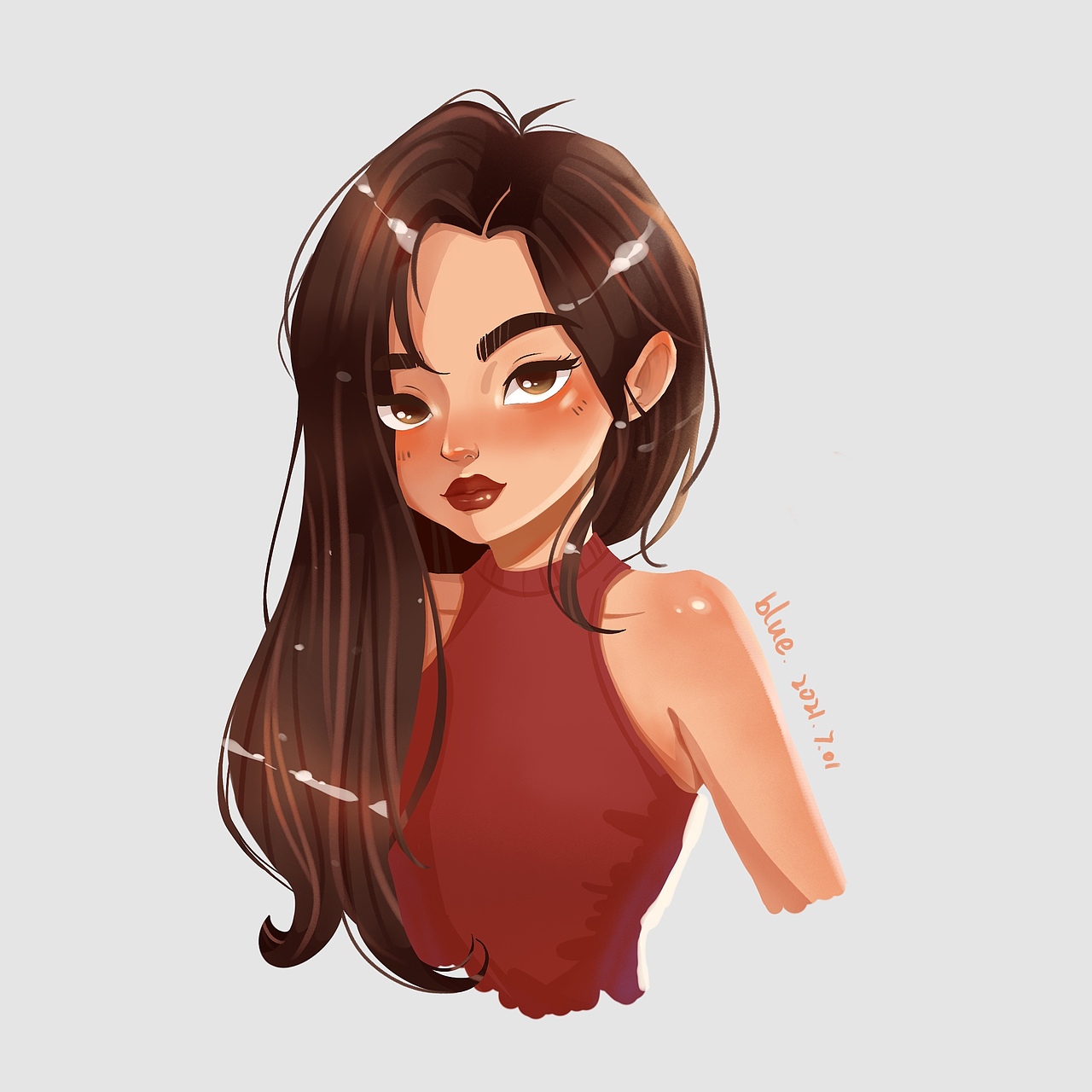 美式卡通头像练习