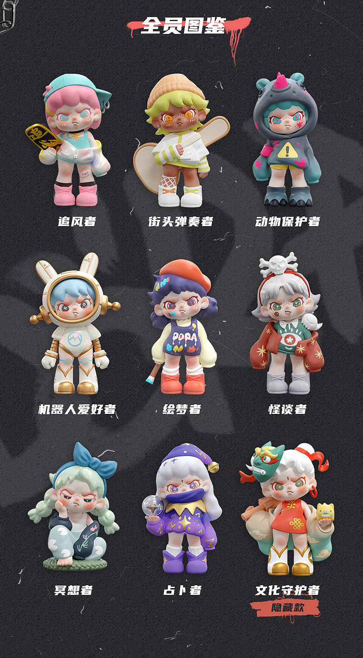 原创ip丨dora拒绝定义系列盲盒设计展示