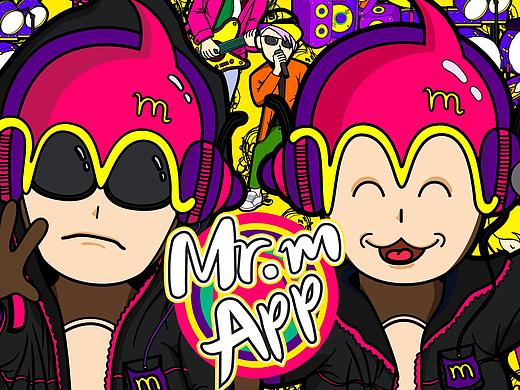 埃姆先生音乐app吉祥物设计（个人主页-ZMjk3NjkxOTY=） - IP形象 - 站酷设计师大毛Damao原创素材 - 站酷ZCOOL