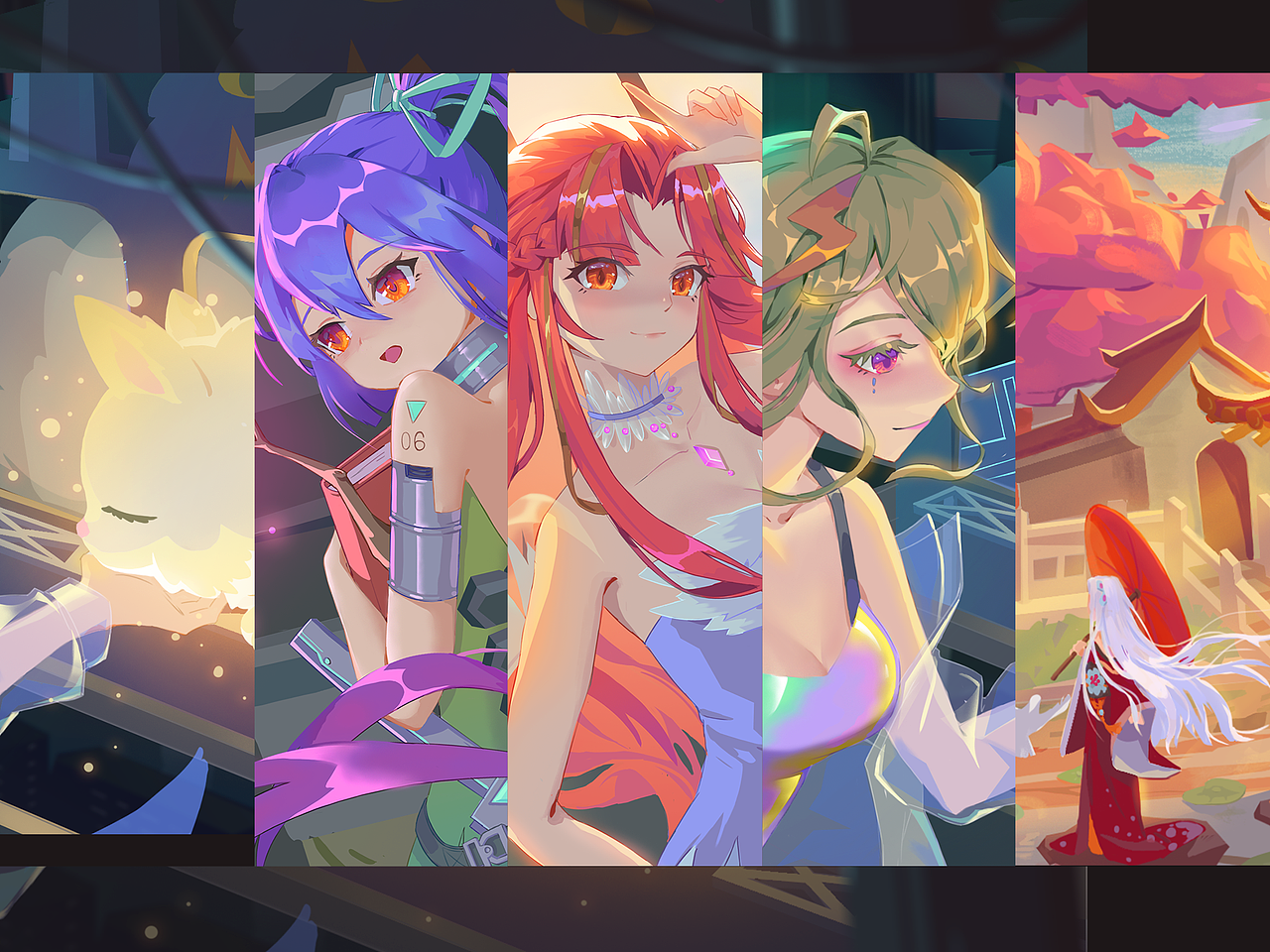 视频线-静帧插画「古风|中世纪|赛博朋克|废土」（图ZMjQ4MDYyODQ4） - 商业插画 - 站酷设计师Sumi大朋友原创素材 - 站酷ZCOOL