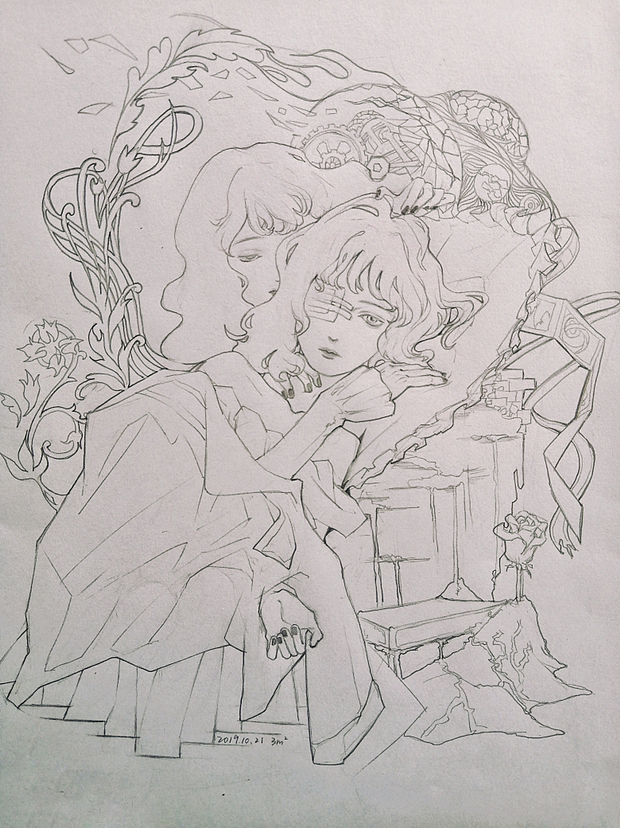 很久以前的一些线稿