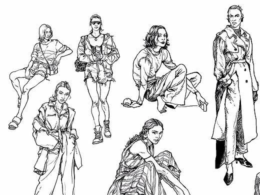 速写造型练习01