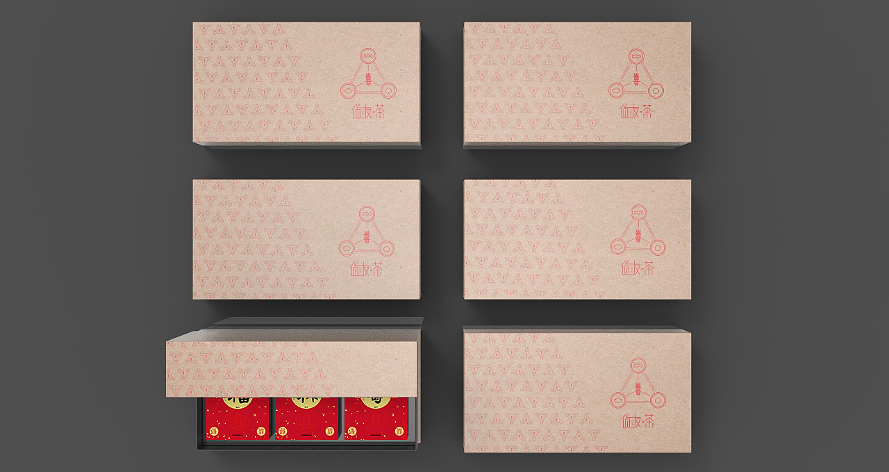 值友茶·猪年新春门神装（图ZMTQwOTU3Nzky） - 包装 - 站酷设计师SomeOneStudio原创素材 - 站酷ZCOOL