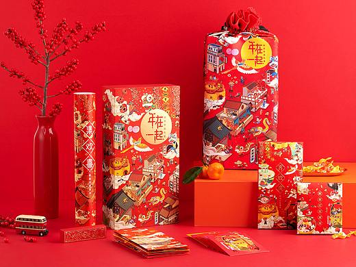 这套年品，有人称之为：新春版的《清明上河图》