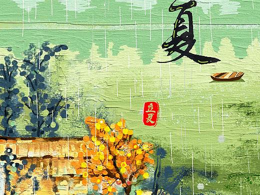 “鸟袅如歌 生声四季”二十四节气插画