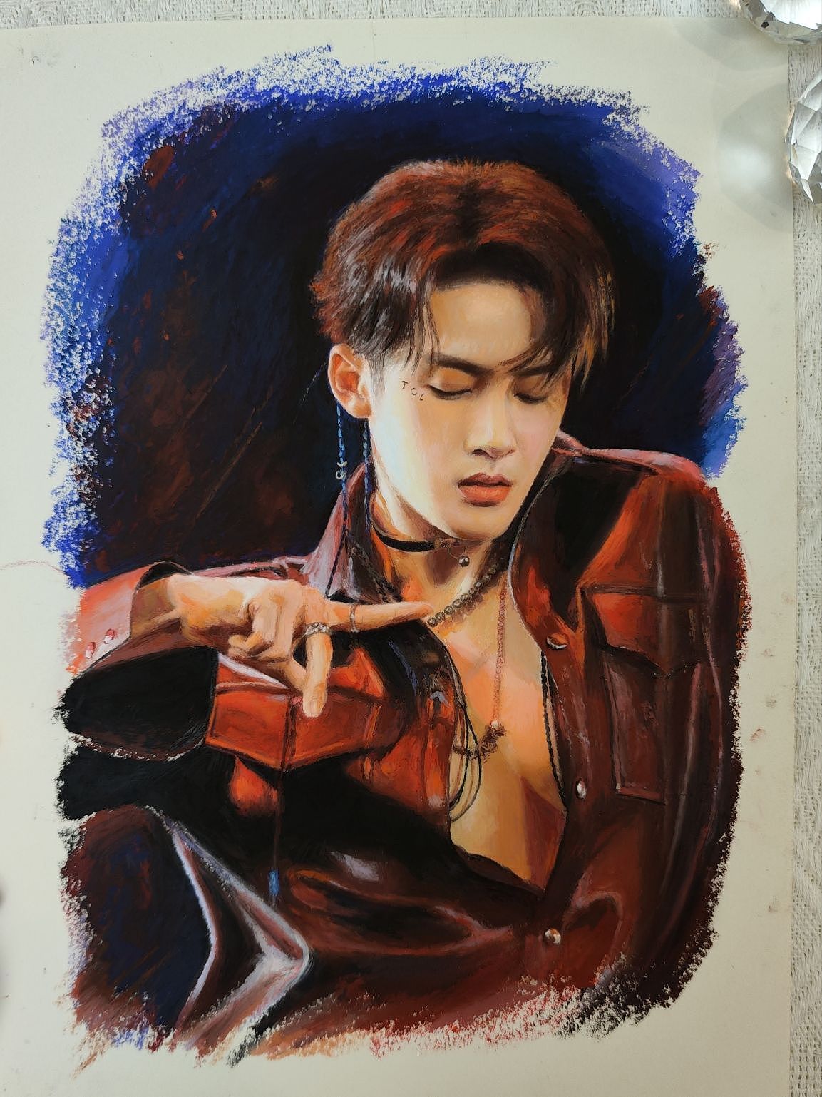 油画棒檀健次（图ZMzUyMzMzNDQw） - 绘画 - 站酷设计师画画的z小姐原创素材 - 站酷ZCOOL