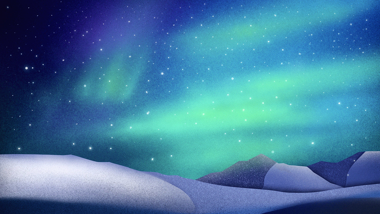 画了想去看的极光|插画|创作习作|sorespot_原创作品-站酷zcool