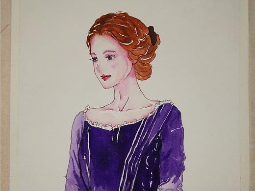 水彩畫 妹子（個人主頁-ZMzI5MTgwNjQ=） - 繪畫 - 站酷設(shè)計師胸懷小志原創(chuàng)素材 - 站酷ZCOOL