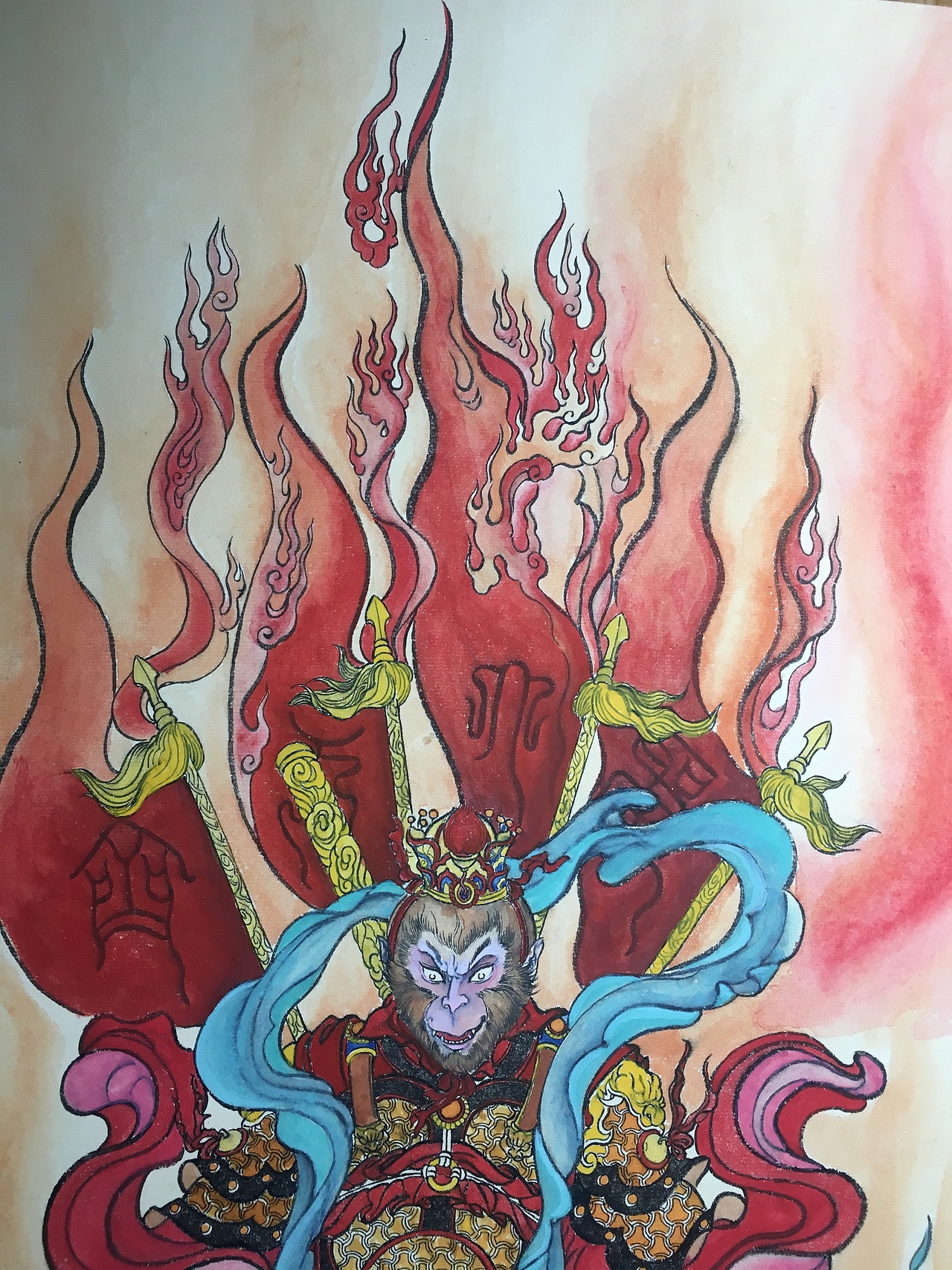 孙大圣烈焰皮肤新套装!