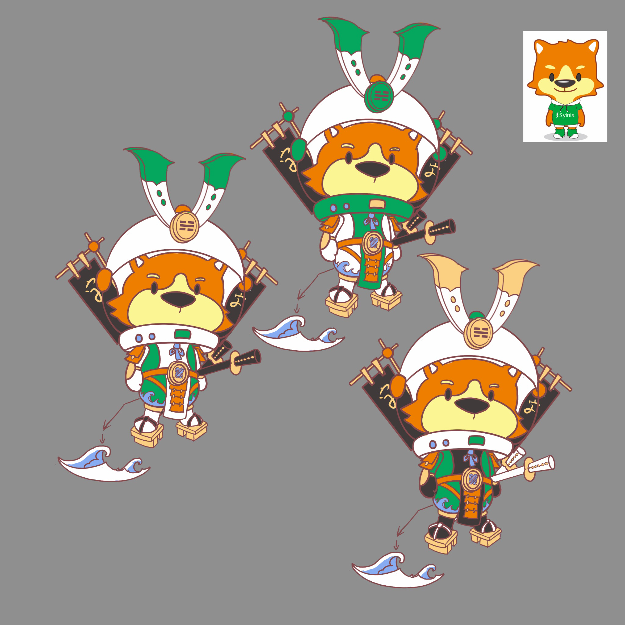 如何设计品牌ip形象日本武士形象玩具