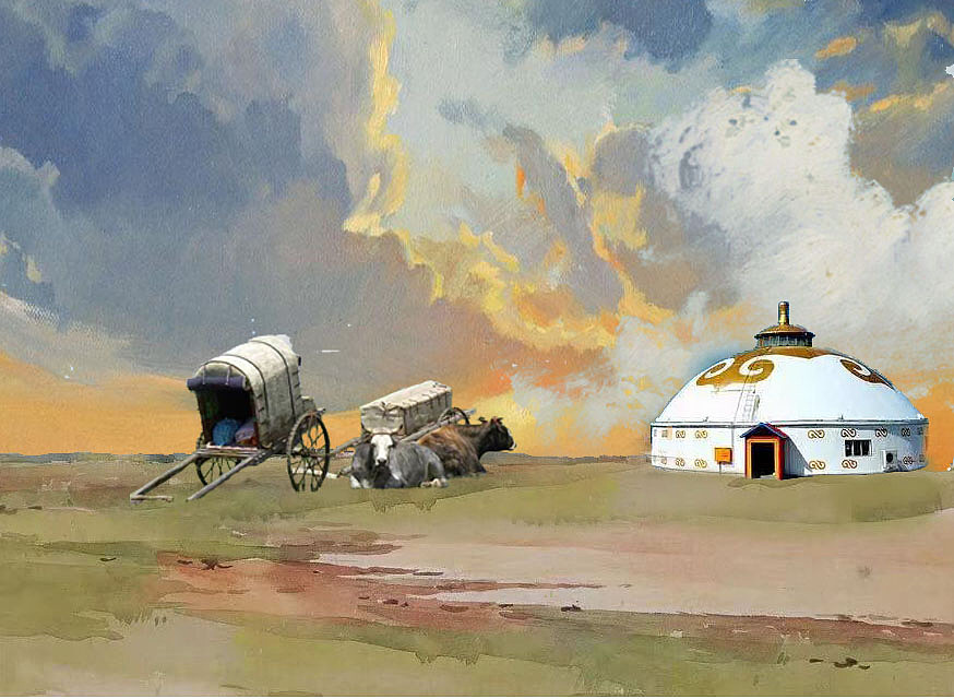 内蒙古-梦中的额尔古纳（图ZMTI5MjQ4MzQ4） - 海报 - 站酷设计师羽伽音原创素材 - 站酷ZCOOL