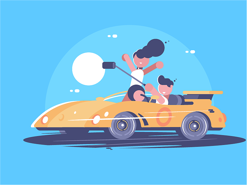 插圖汽車（圖ZMTA5NTU0OTY4） - 藝術(shù)插畫 - 站酷設(shè)計(jì)師李枝鵬原創(chuàng)素材 - 站酷ZCOOL