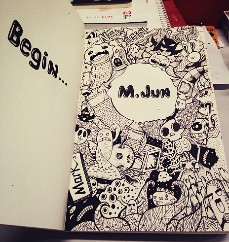 我的手绘本，The New Begin!（图ZMTU0MDQ5NTI=） - 新锐潮流插画 - 站酷设计师Saku丶俊原创素材 - 站酷ZCOOL
