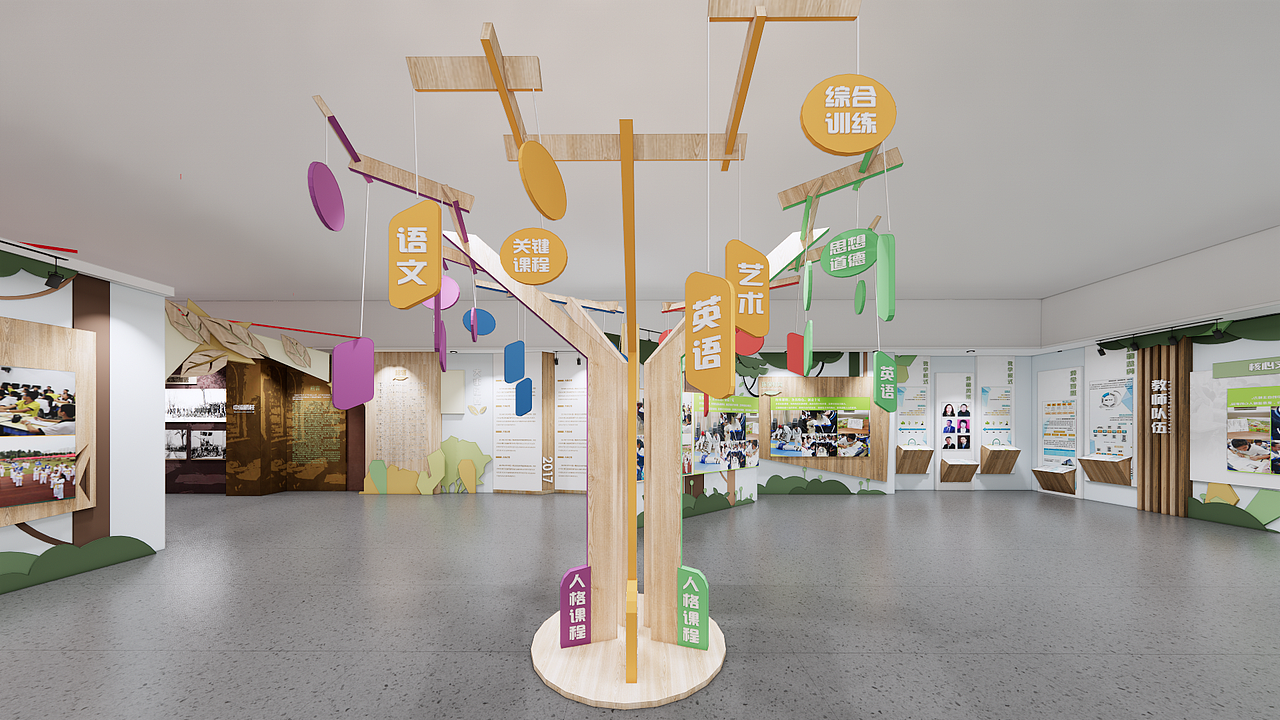 西安经开第三小学校史馆（图ZMjg5NTEwMzU2） - 展陈设计 - 站酷设计师华乐创意原创素材 - 站酷ZCOOL