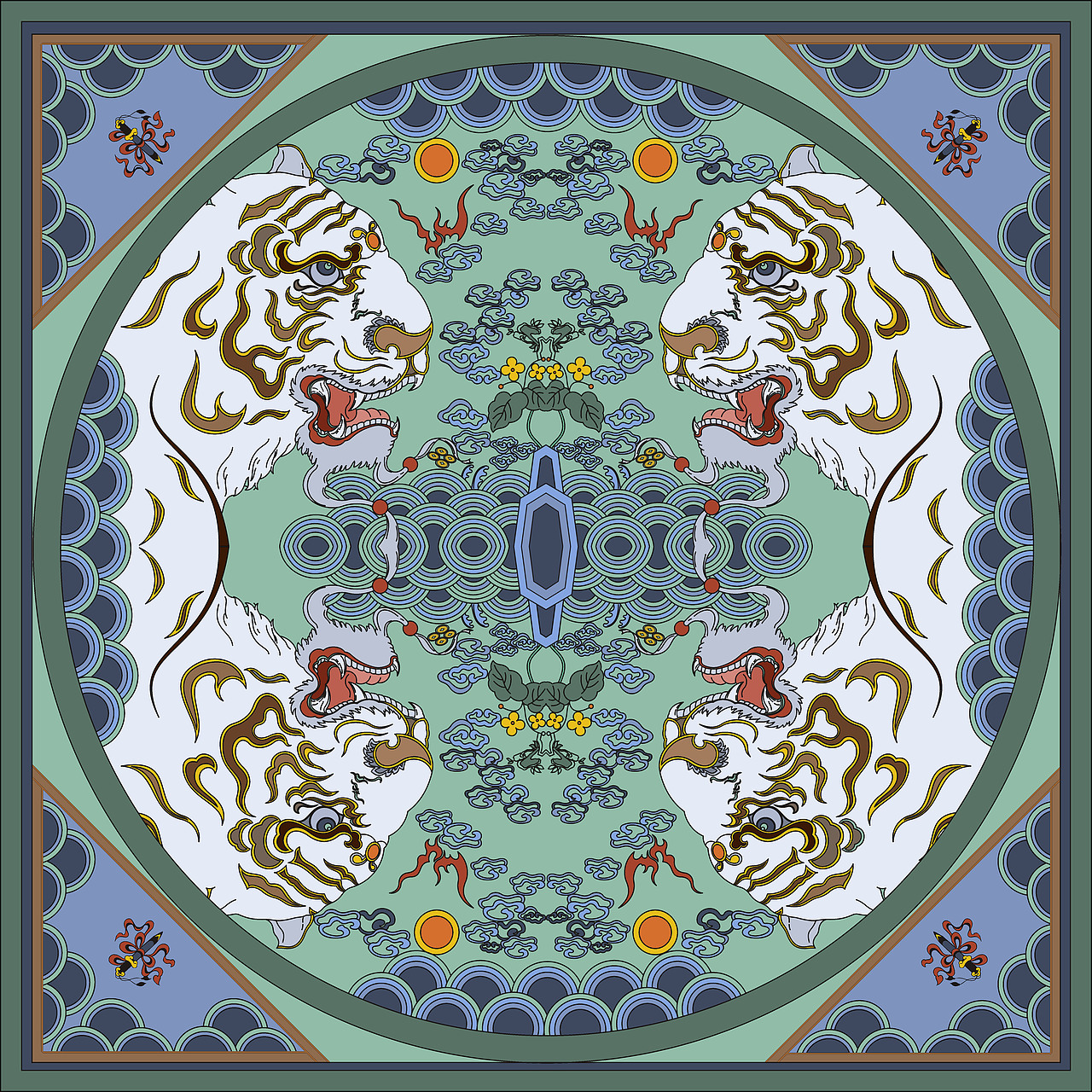 补缀乾坤——清代补子纹样的视觉元素创新设计_红尘与清欢-站酷zcool