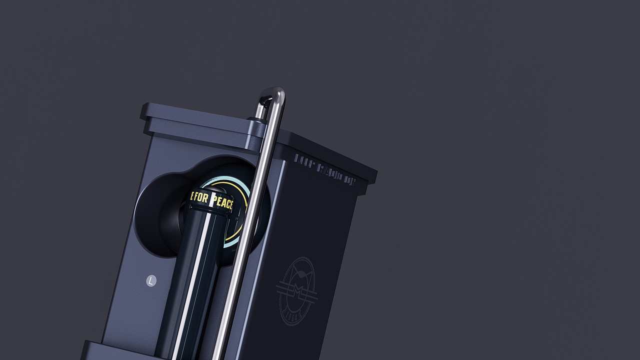 TWS耳机弹匣主题风格