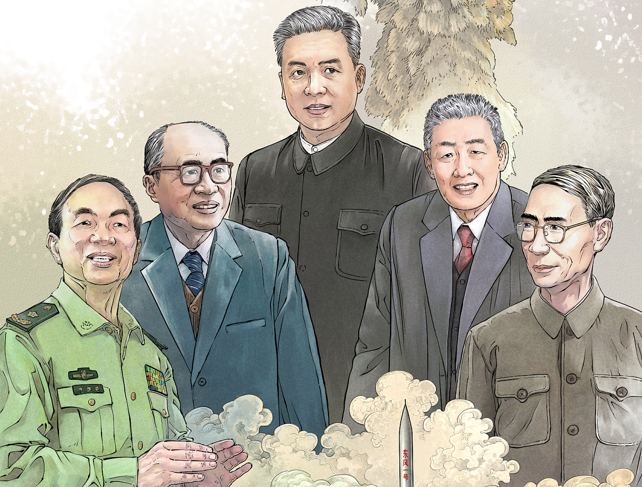 党建---党史插画---共和国伟大科学家--老连环画写实风（图ZMjU5NTMxODg0） - 商业插画 - 站酷设计师肖刚漫画原创素材 - 站酷ZCOOL