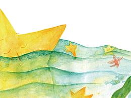 《擦星星》绘本配图