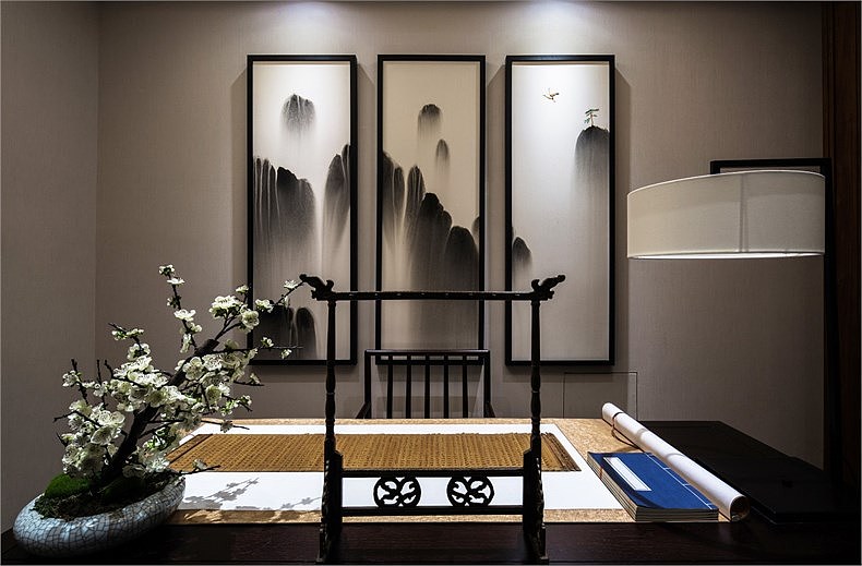 山水画墨-新中式案例|空间|家装设计|成都川豪装饰公司 - 原创作品