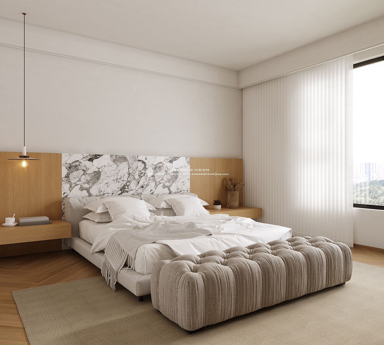 两套暖色系现代风格表现