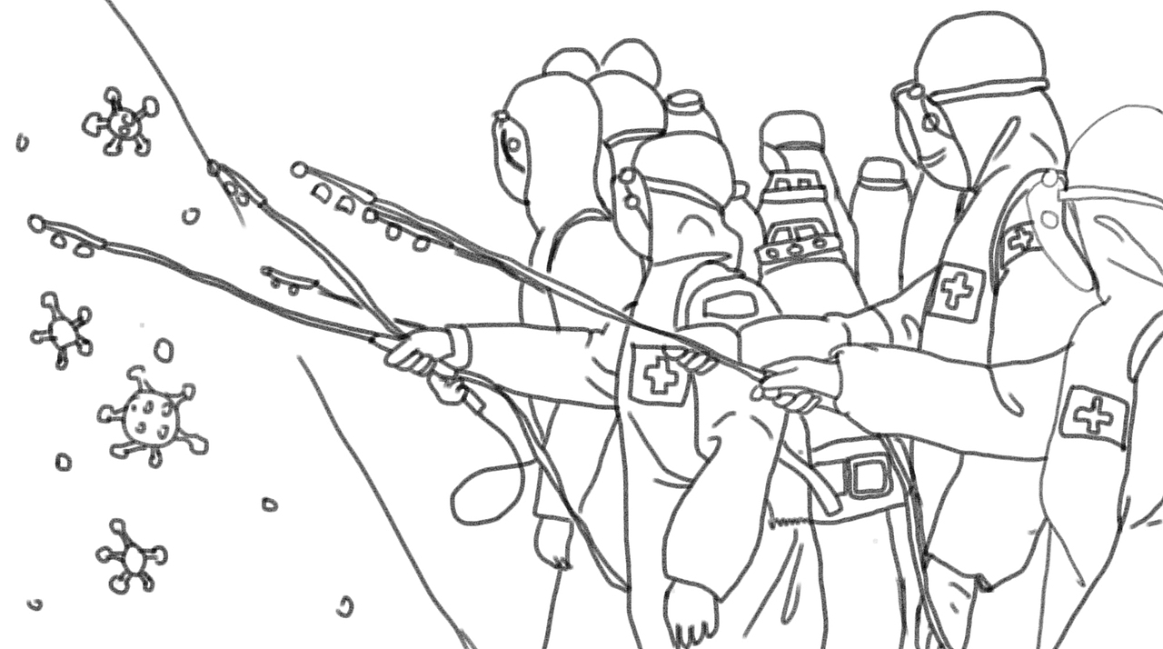 《战疫序列二》（图ZMjU0OTY2MzIw） - 艺术插画 - 站酷设计师大傻子啊光原创素材 - 站酷ZCOOL