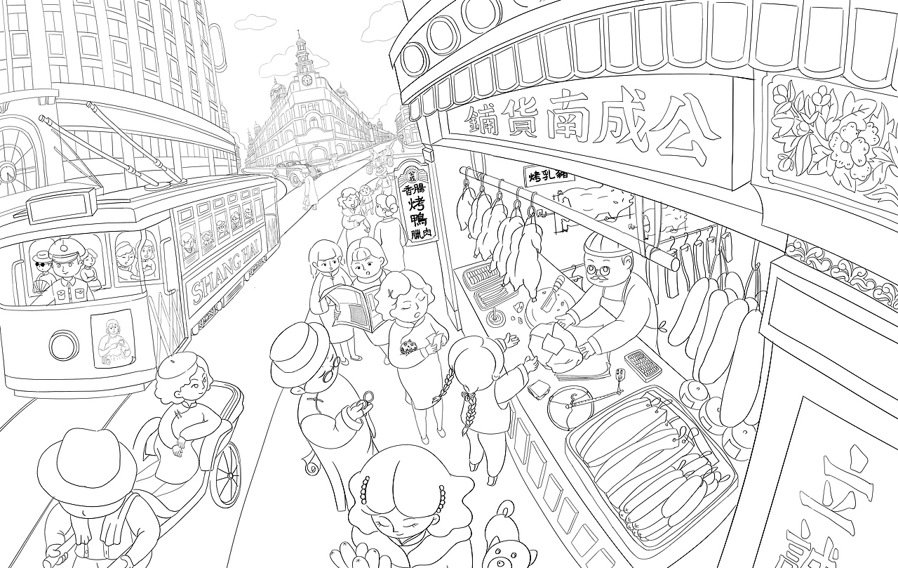 2023年立丰品牌故事插画线稿（图ZMzQxMjAwODk2） - 概念设定 - 站酷设计师Miss立里原创素材 - 站酷ZCOOL