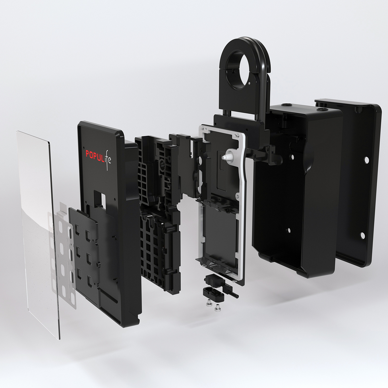 POPULife 智能锁,产品建模 指定渲染