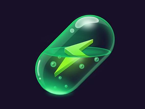 PS鼠绘质感闪电APP游戏图标教程 