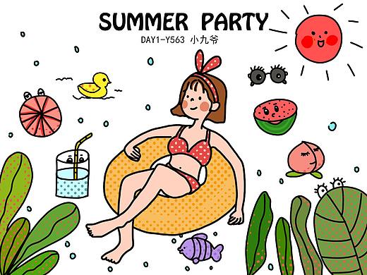 尝试了一把DOODLE风   画的很开心