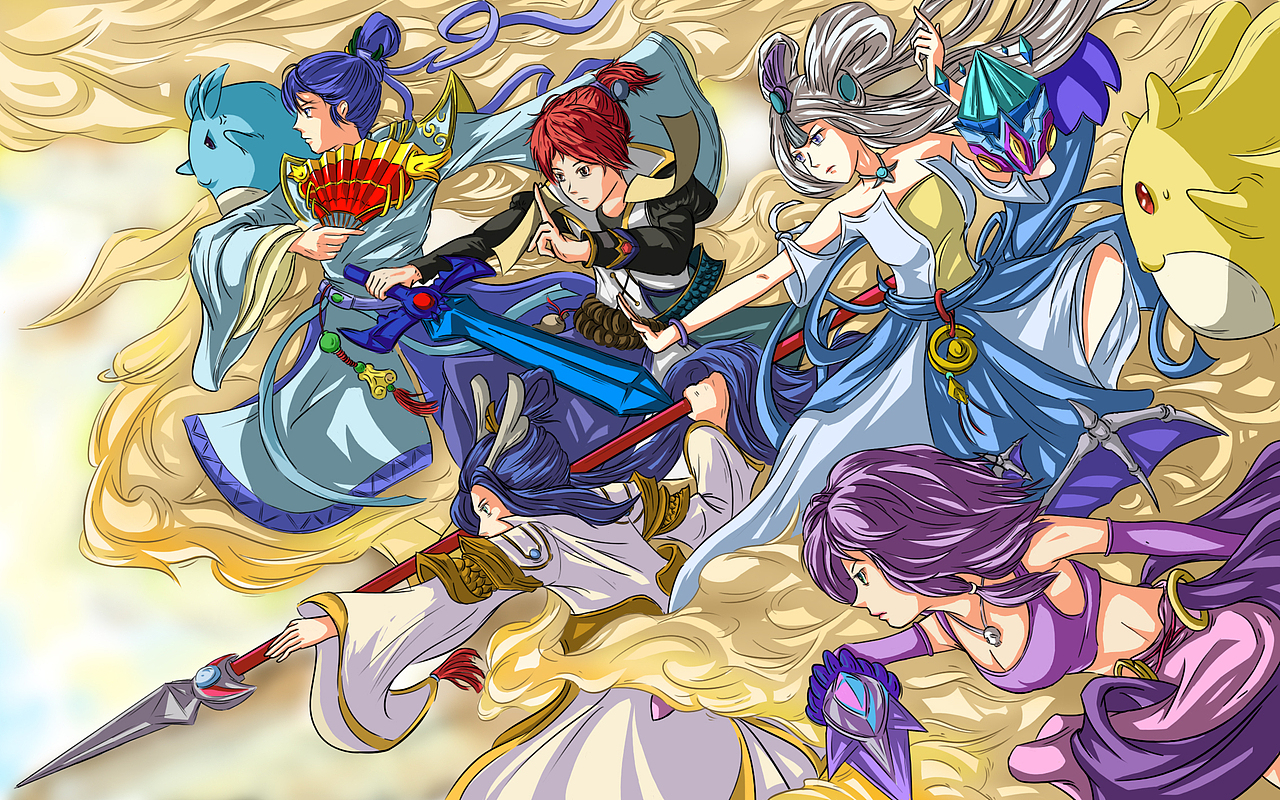 梦幻西游手游插画创作