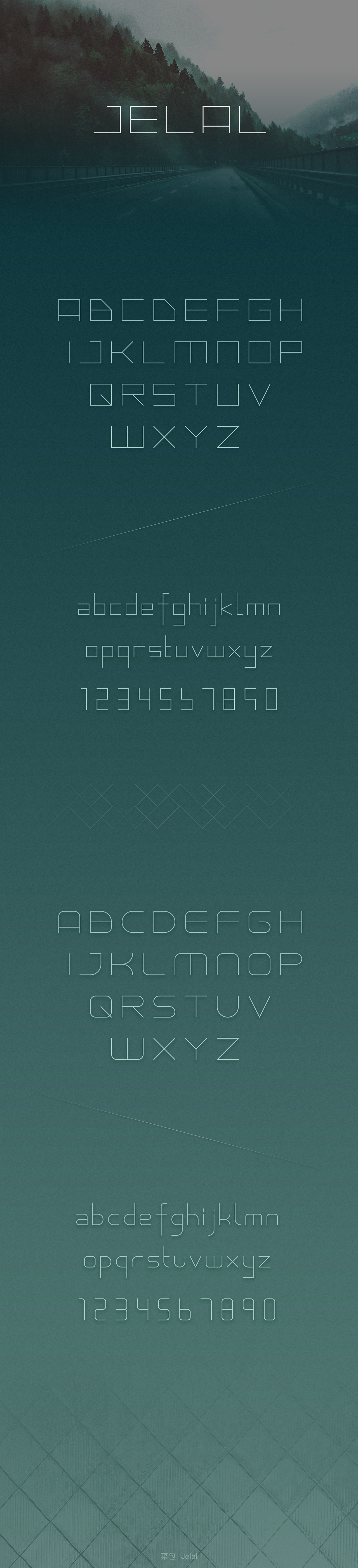 《菜包方块体 JELAL》字体设计项目展示（图ZNjUwNzI3MTY=） - 字体/字形 - 站酷设计师菜包涂鸦原创素材 - 站酷ZCOOL