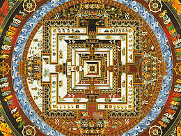 琺瑯唐卡《時輪金剛壇城》