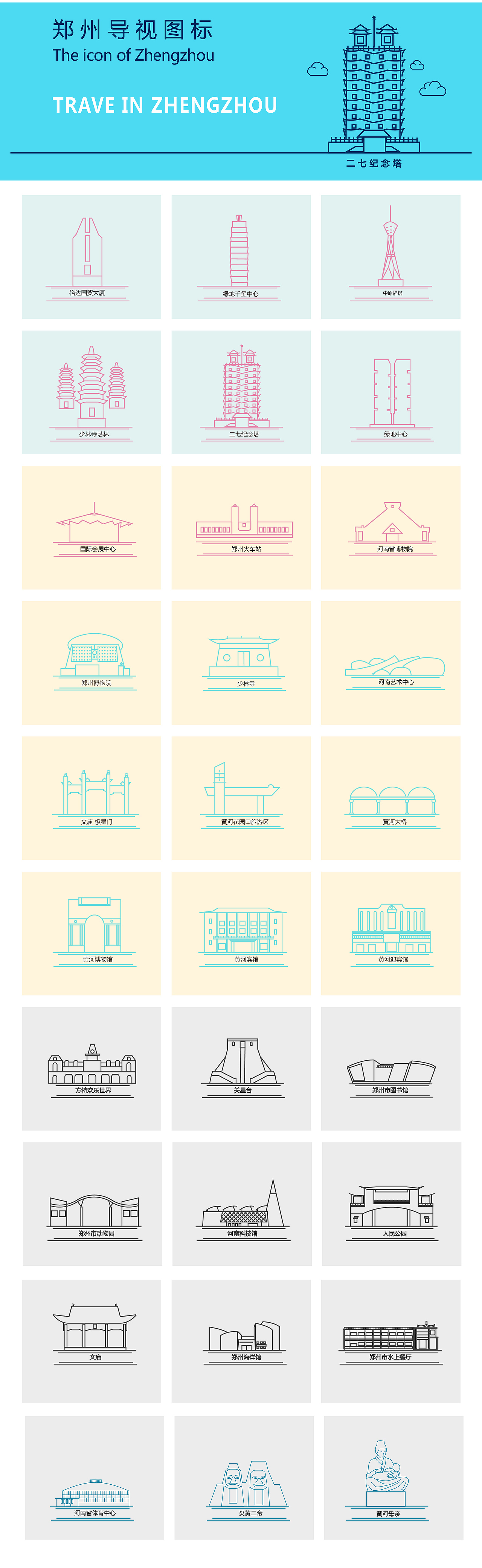 <郑州城市旅游导视设计> 郑州轻工业学院 董永慧 #青春答卷2016#