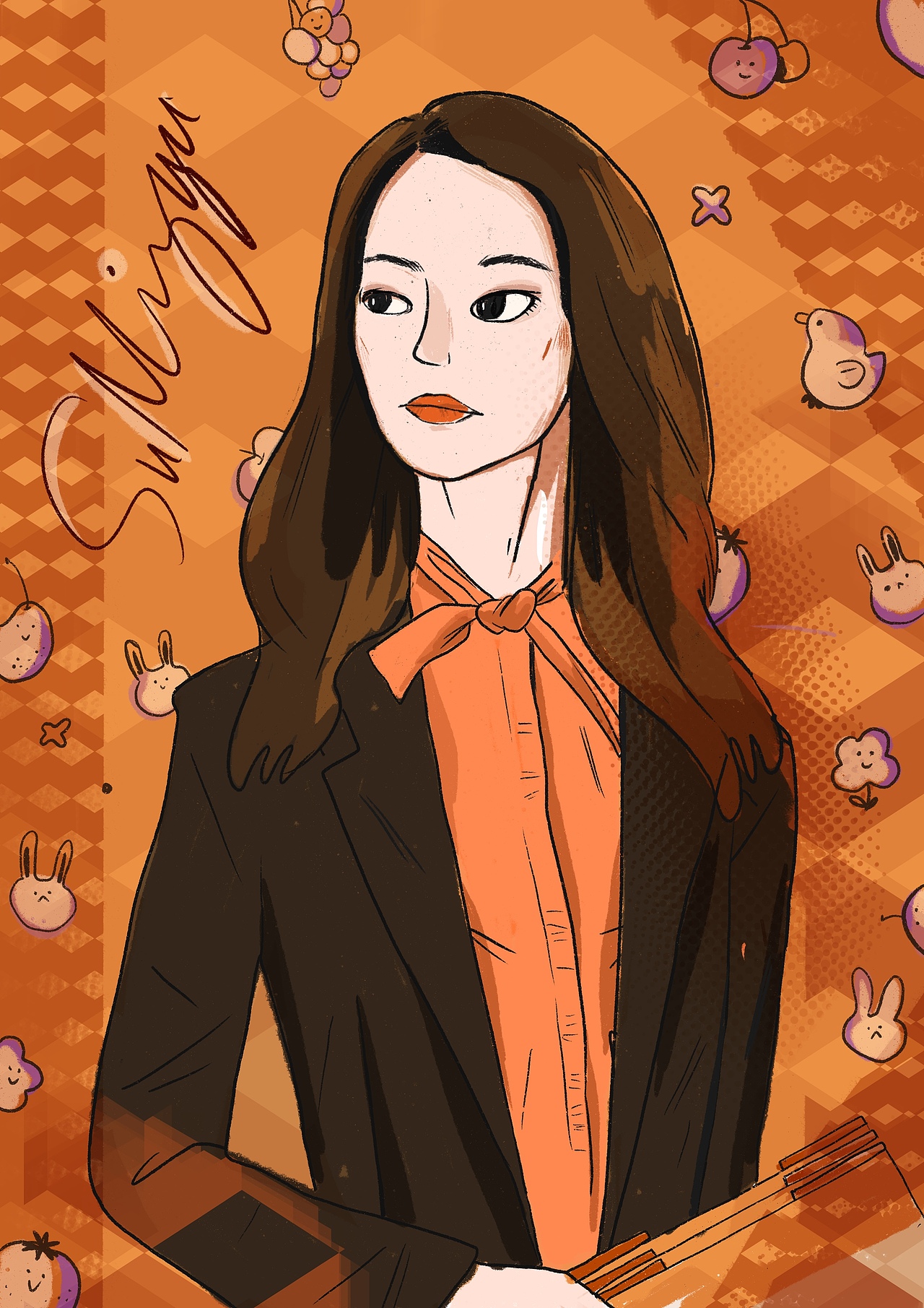 《都挺好》苏明玉look（图ZMTUxNjAyNzE2） - 商业插画 - 站酷设计师锅一菌009原创素材 - 站酷ZCOOL